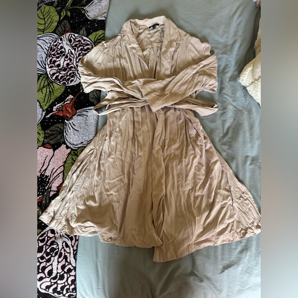 Torrid Lightweight Linen Wrap Jacket